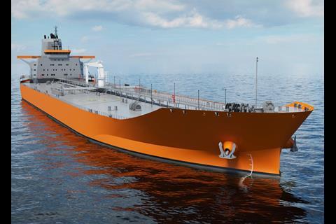 Wärtsilä unveiled the new Aframax tanker design at Posidonia 2014